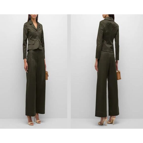 A.L.C. Fallon Green Crop Blazer Jacket Sz 0 - Picture 4 of 9